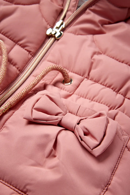 Quilted jacket with hood - water repellent