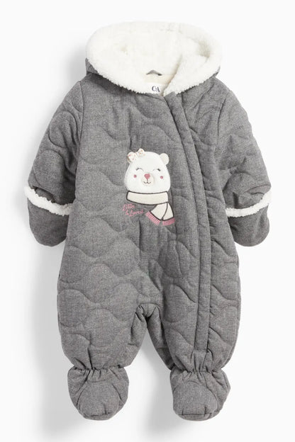 Bear - Hooded baby snowsuit