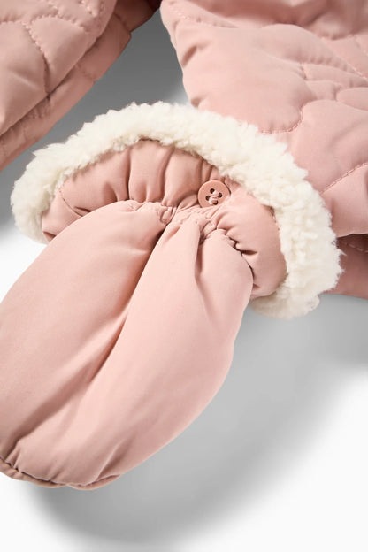 Baby snowsuit - Buttoned mittens and feet