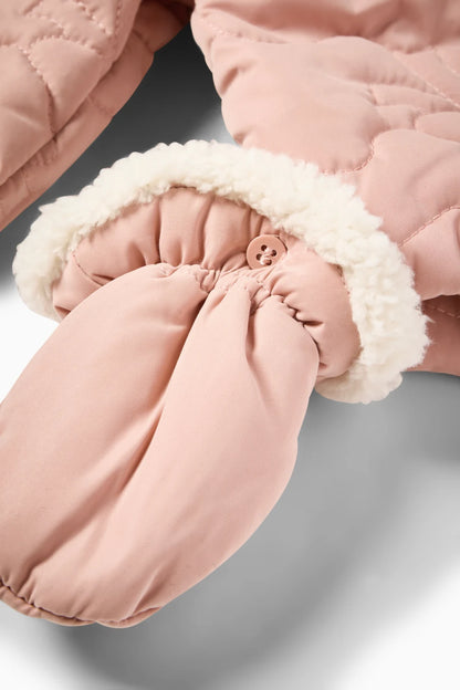 Baby snowsuit with hood