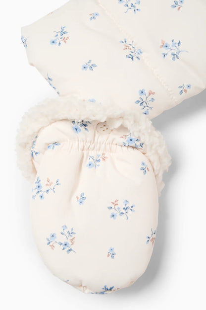 Flory - Baby snowsuit - Buttoned mittens and feet