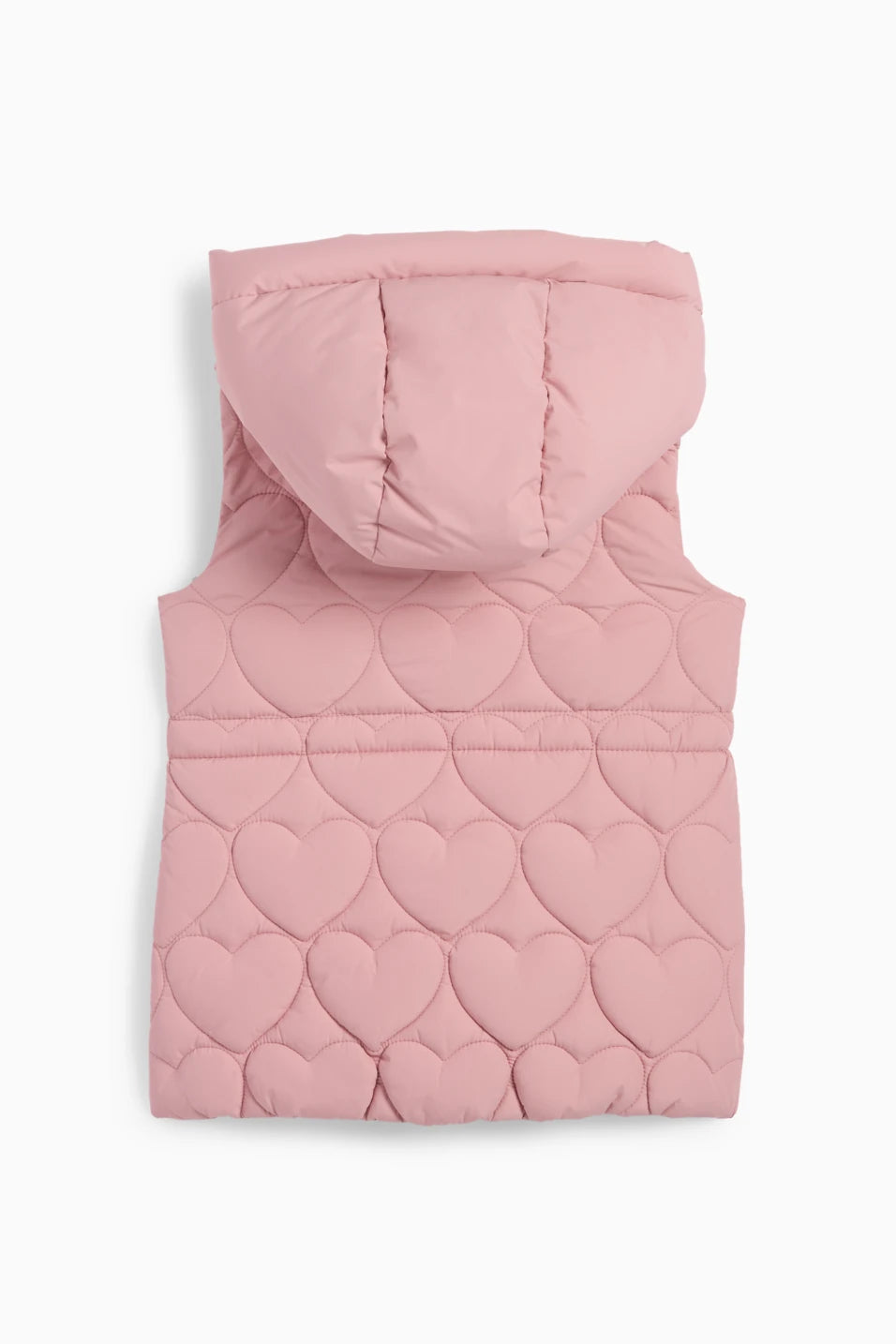Hearts - Quilted vest with hood - water repellent