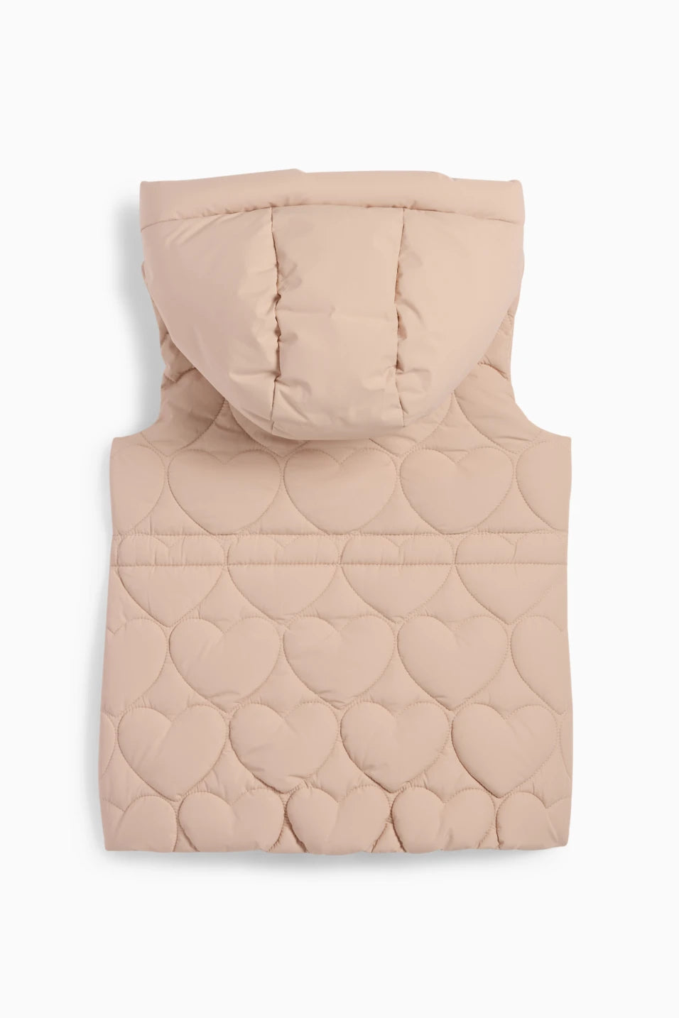 Hearts - Quilted vest with hood - water repellent