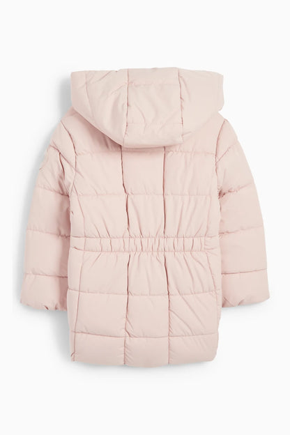 Quilted jacket with hood - water repellent