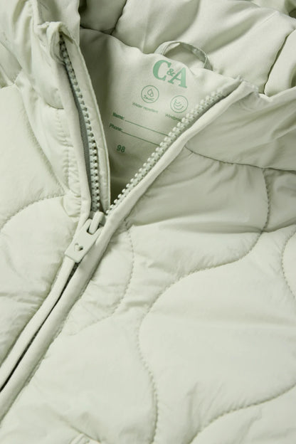 Quilted jacket with hood - water repellent