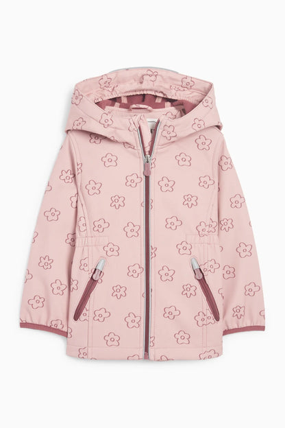 Floral - Waterproof jacket with hood