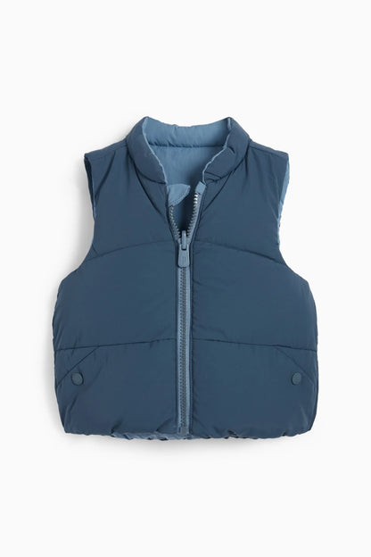 Double sided quilted vest Jacket- water repellent