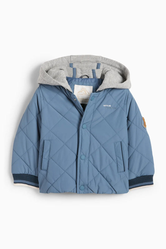 Bear - Baby quilted jacket with hood