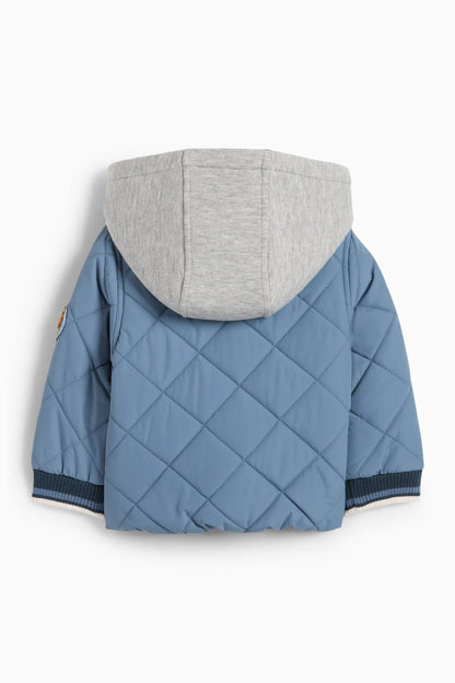 Bear - Baby quilted jacket with hood