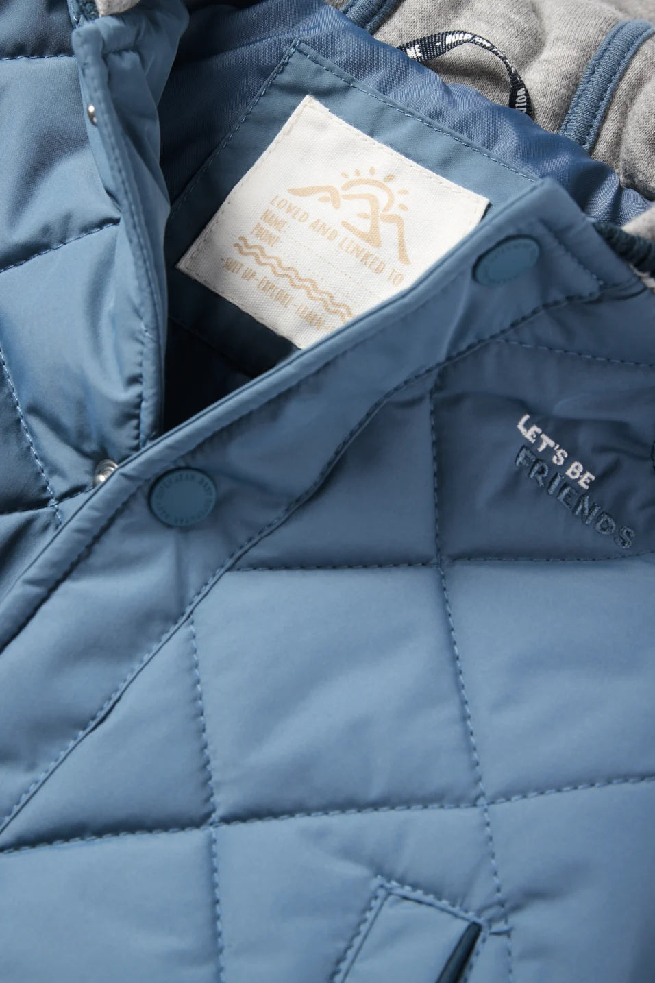 Bear - Baby quilted jacket with hood