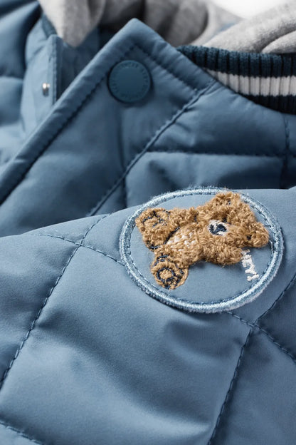 Bear - Baby quilted jacket with hood