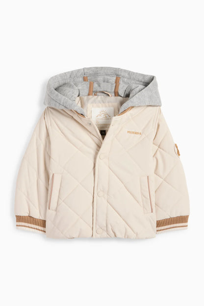 Bear - Baby quilted jacket with hood
