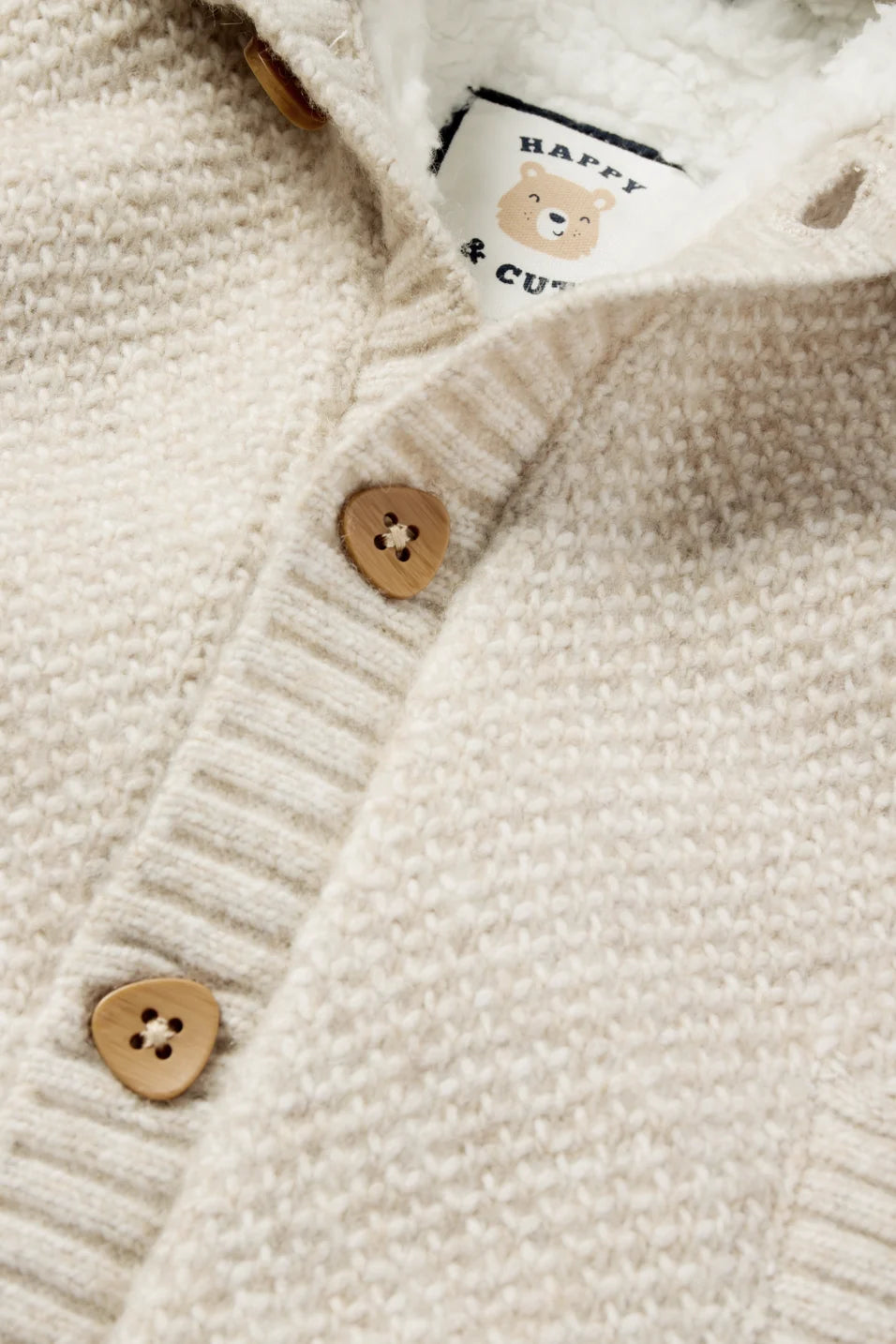 Knit Hooded Cardigan - Lined