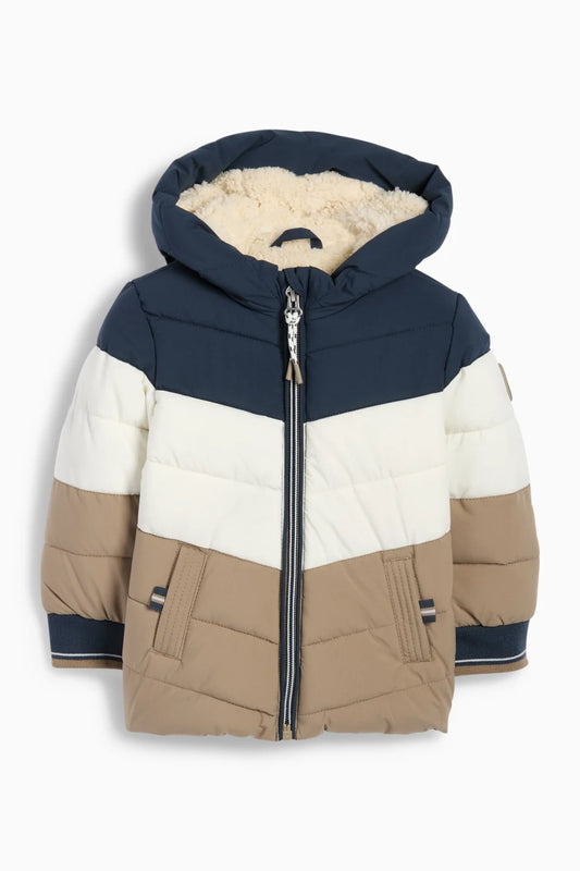 Baby quilted jacket with hood