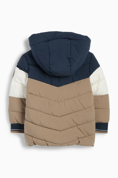 Baby quilted jacket with hood