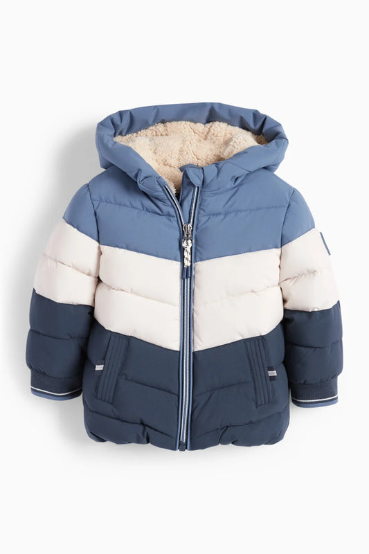 Baby quilted jacket with hood