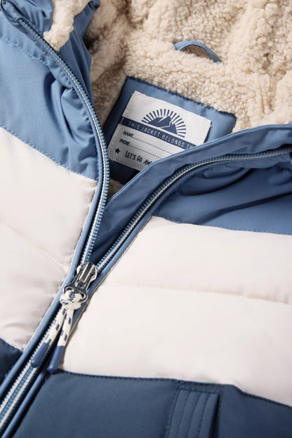 Baby quilted jacket with hood