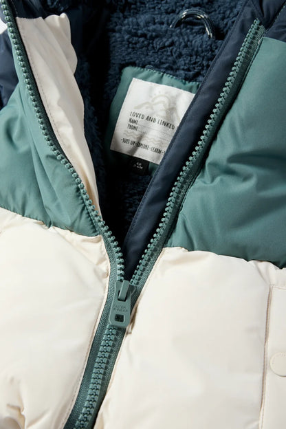 Baby quilted jacket with hood