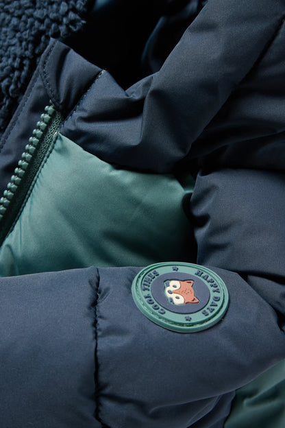 Baby quilted jacket with hood