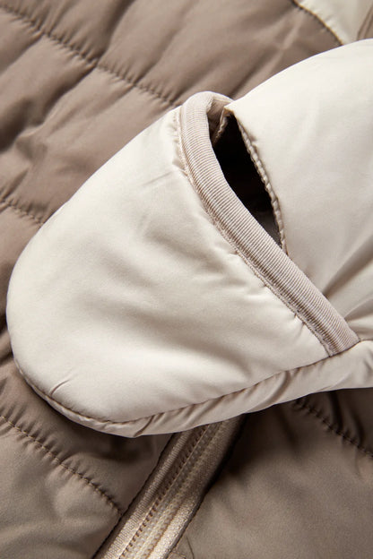 Hooded baby snowsuit