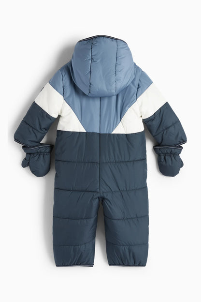 Baby snowsuit with hood