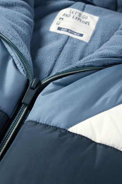 Baby snowsuit with hood