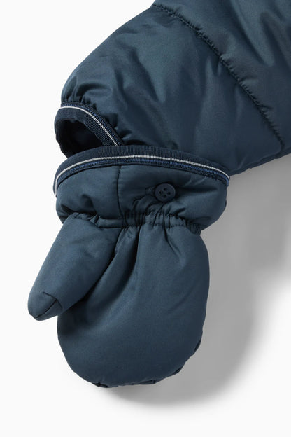 Baby snowsuit with hood