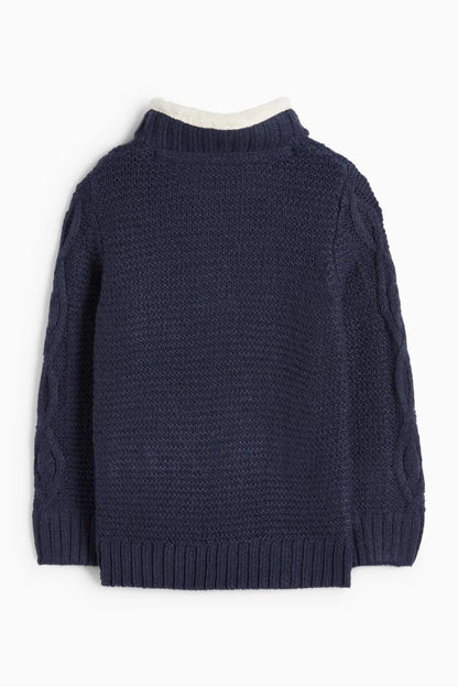 Knit Sweater - braid pattern