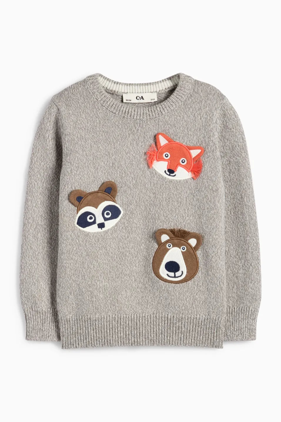 Raccoon, Fox and Bear - Knit Pullover