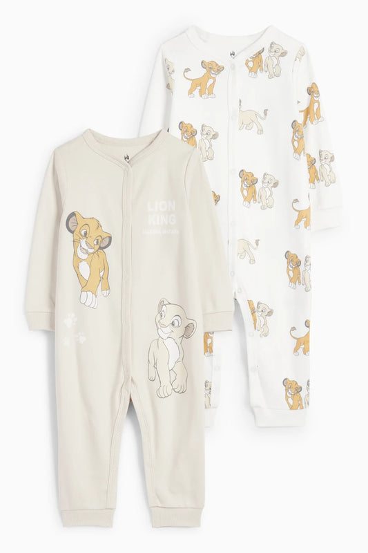 Lion King - Pack of 2 cotton sleepsuits