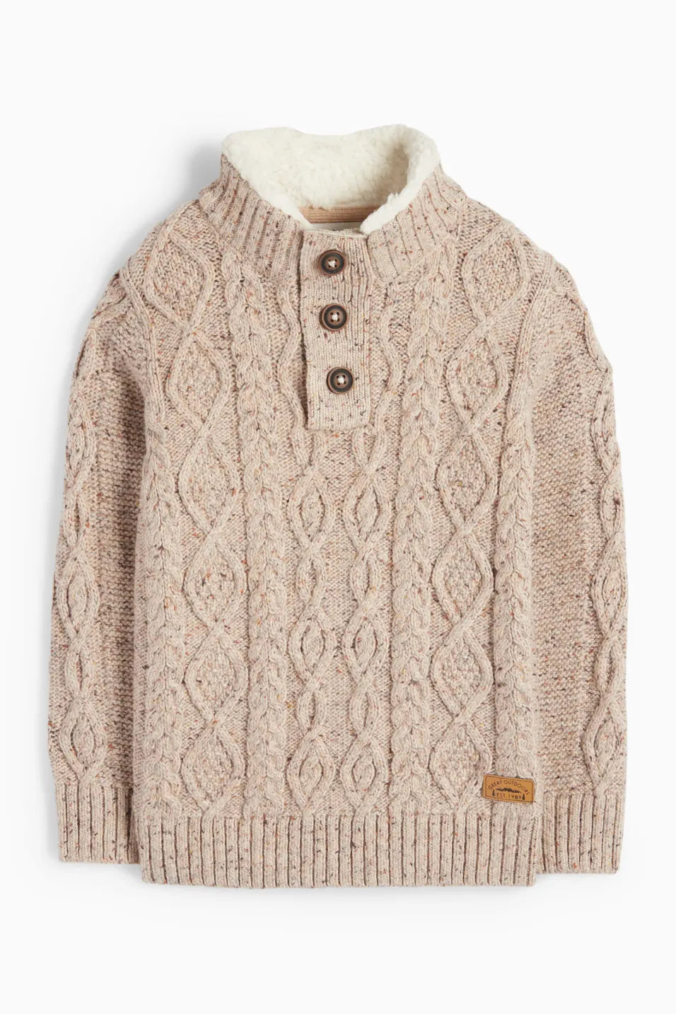 Knit Sweater - braid pattern