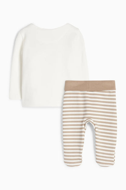 Raccoon - lined baby pyjamas