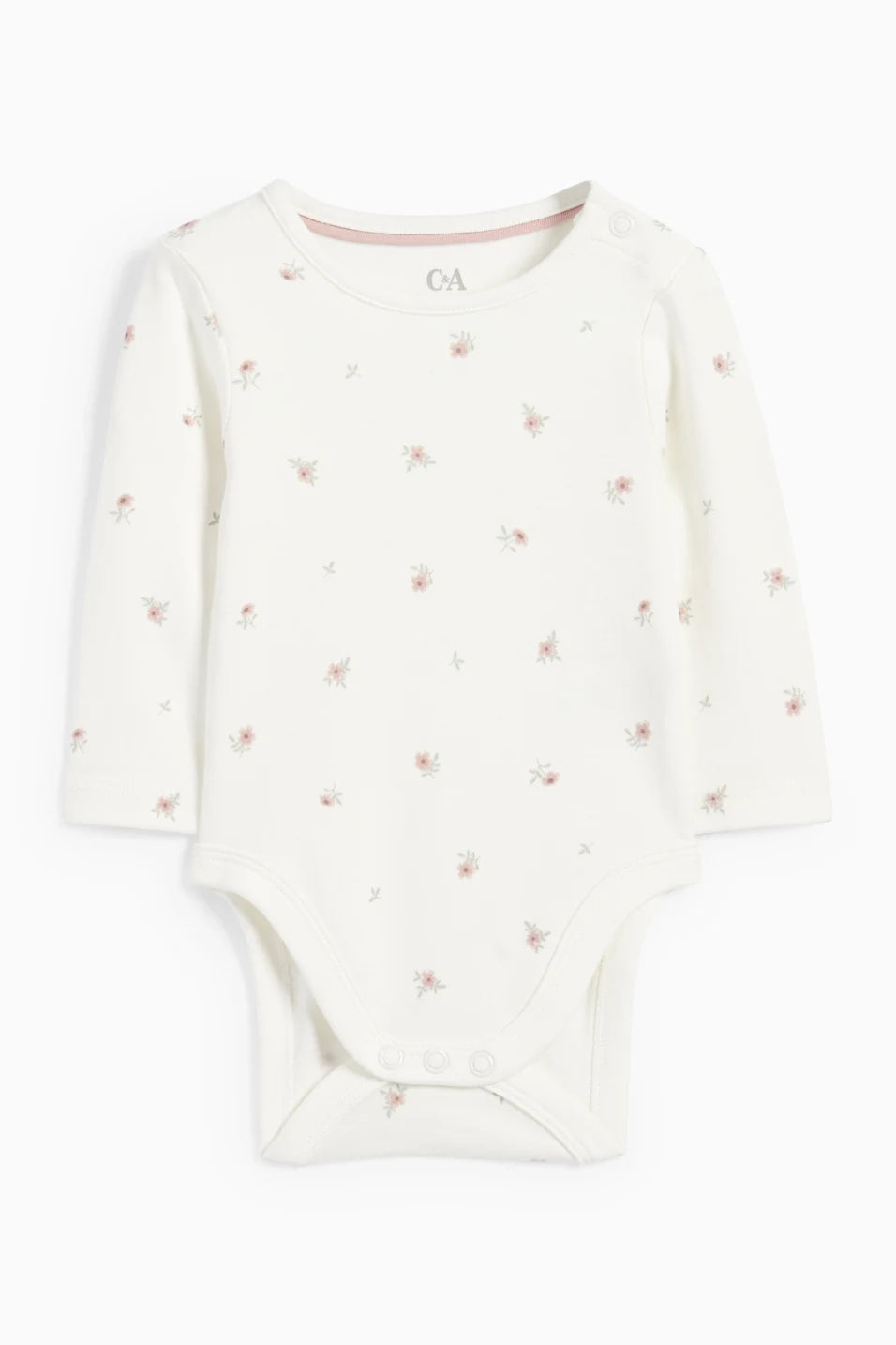Flowers and Bunnies - 2 pieces knitted dungarees set