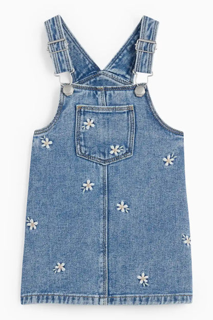 Floral - Denim dress set