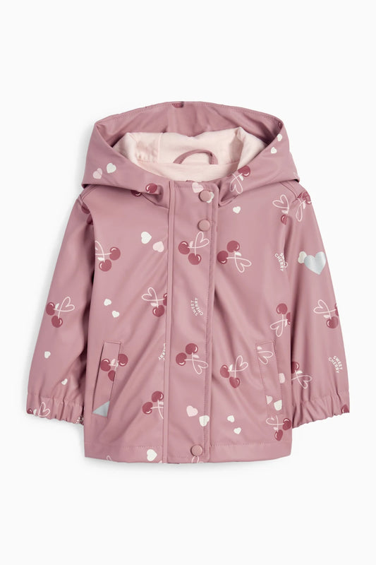 Cherry - Baby Hooded Rain Jacket - Waterproof