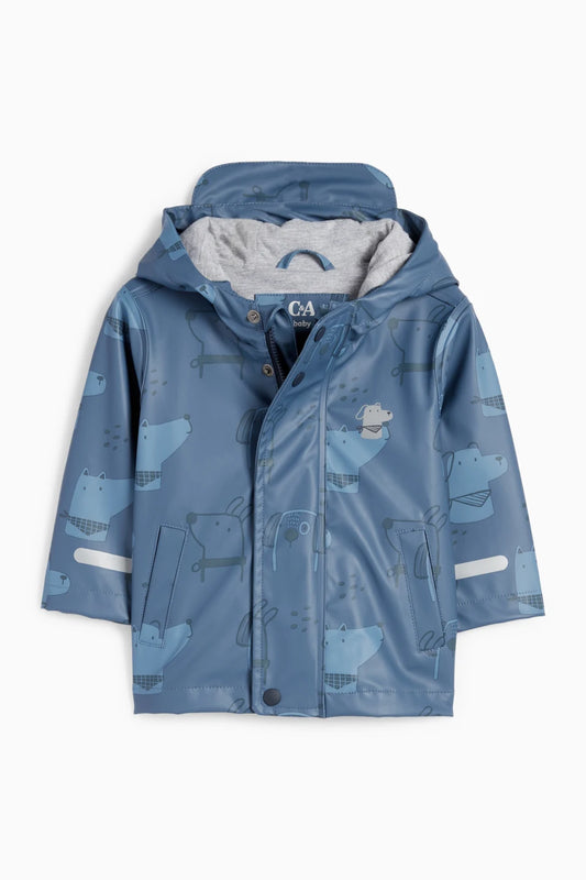 Baby rain jacket with hood - waterproof