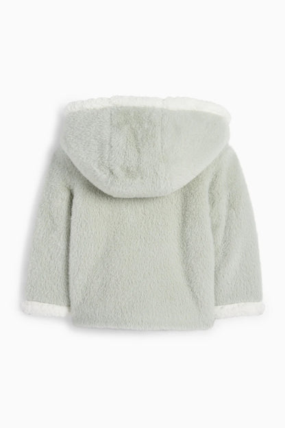 Teddy jacket with hood- Lined