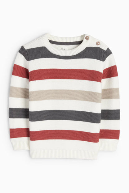 Baby pullover - striped
