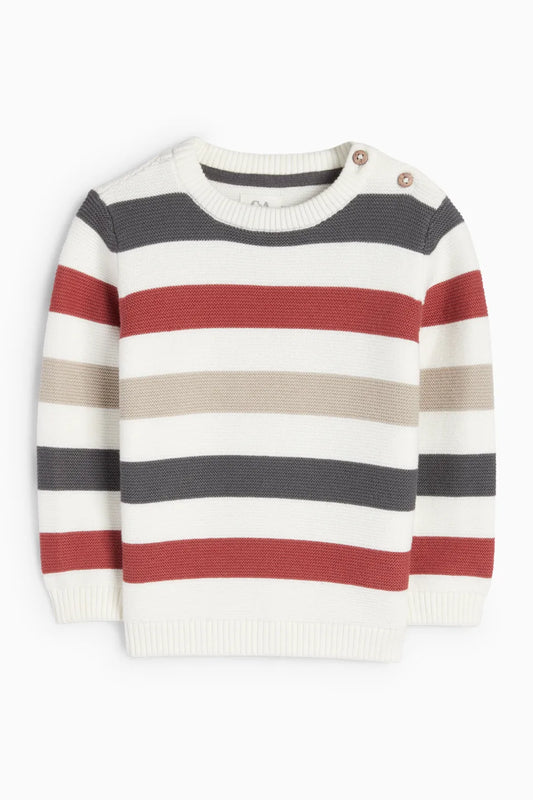 Baby pullover - striped