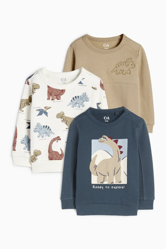 Dino - Pack of 3 Sweatshirt