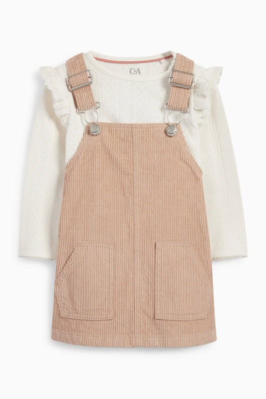 Corduroy dress set
