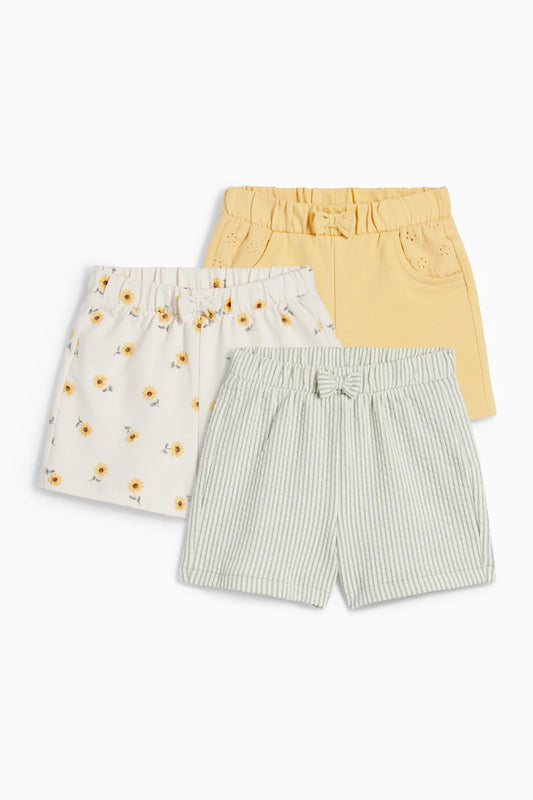 Pack of 3 shorts - Sunflower