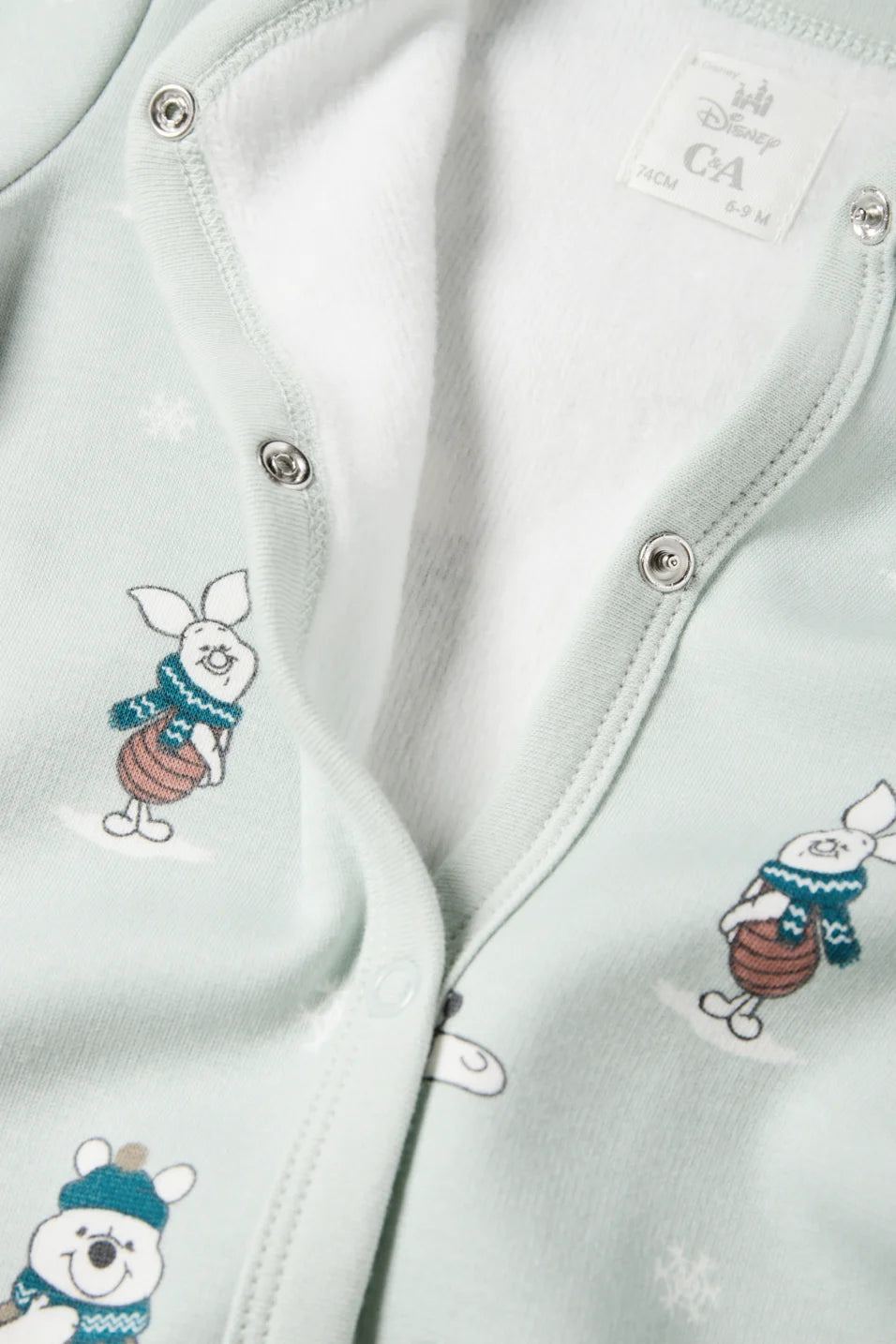 Winnie the Pooh - lined sleepsuit