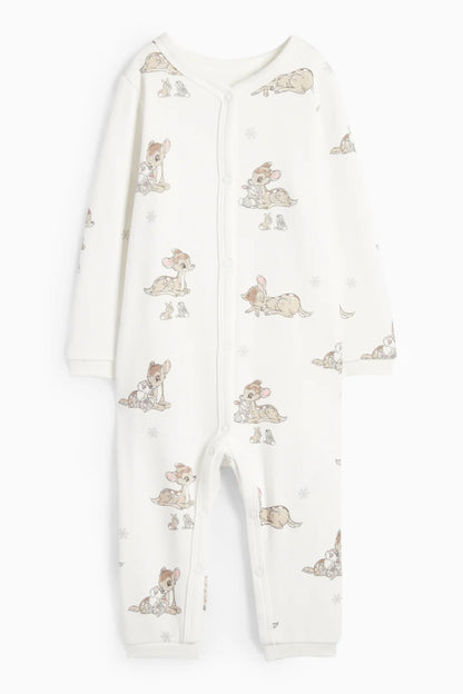 Bambi - lined sleepsuit