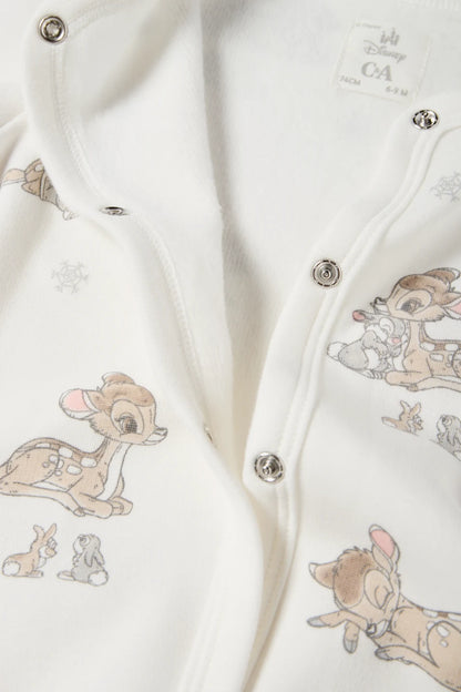 Bambi - lined sleepsuit
