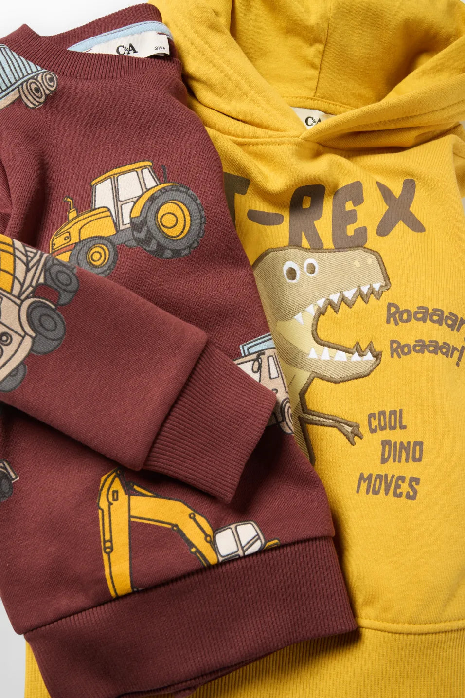 Vehicles and Dino - Hoodie and Sweatshirt