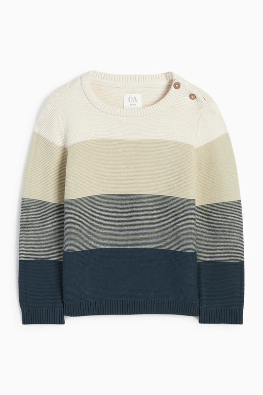 Baby sweater - stripped