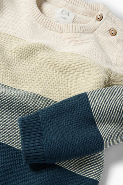 Baby sweater - stripped