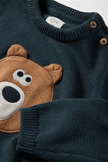 Bear - Baby sweater