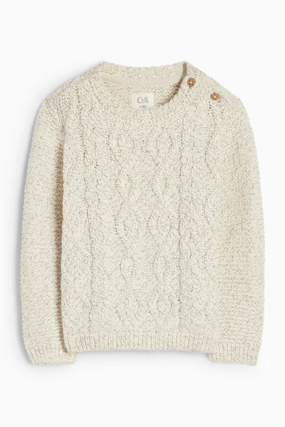 Baby sweater - braid pattern